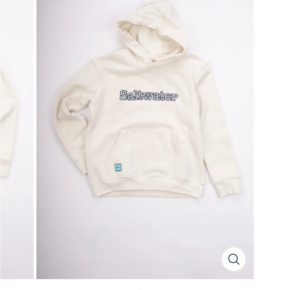 Kids Cream Hooded Sweatshirt Saltwater